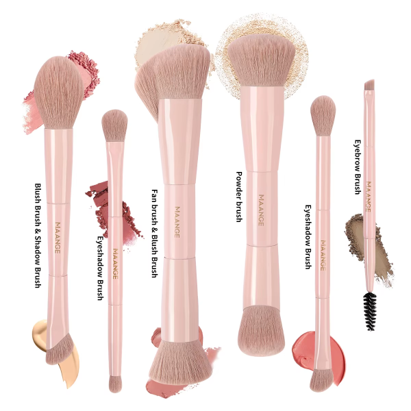 Professional Makeup Brushes Set Customizable Logo Lightweight Professional Double Ended Makeup Brush Kit
