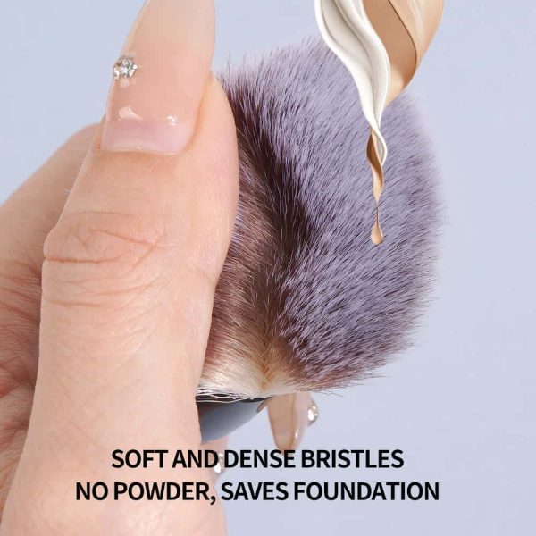 MAANGECustom OEM&ODM Private Label Flat Foundation Brush for Liquid Wholesale Vegan Soft Full Coverage Makeup Brush