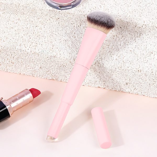 MAANGE Wholesale Custom OEM&ODM Double-ended Makeup Brush Loose Powder Blush Silicone Lip Brush Professional Makeup Brush