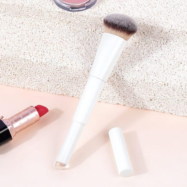 MAANGE New Arrival Custom OEM&ODM Double-ended Makeup Brush Loose Powder Blush Silicone Lip Brush Professional Makeup Brush