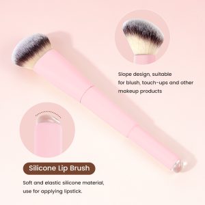 MAANGE Wholesale Custom OEM&ODM Double-ended Makeup Brush Loose Powder Blush Silicone Lip Brush Professional Makeup Brush - 图片 8