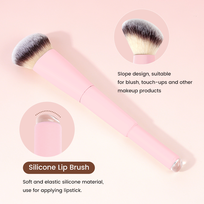 MAANGE Wholesale Custom OEM&ODM Double-ended Makeup Brush Loose Powder Blush Silicone Lip Brush Professional Makeup Brush - 图片 8
