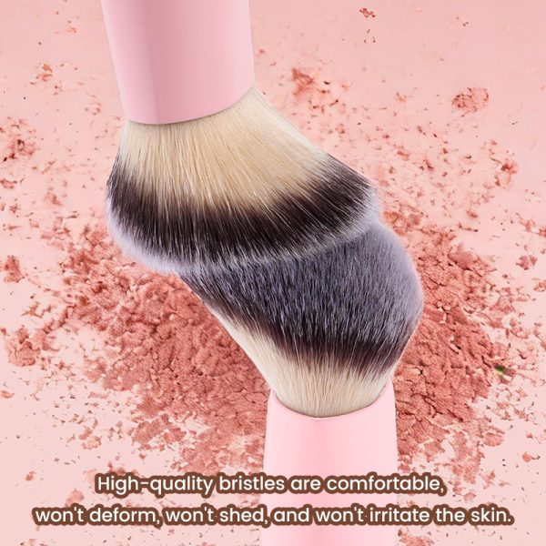 MAANGE Wholesale Custom OEM&ODM Double-ended Makeup Brush Loose Powder Blush Silicone Lip Brush Professional Makeup Brush