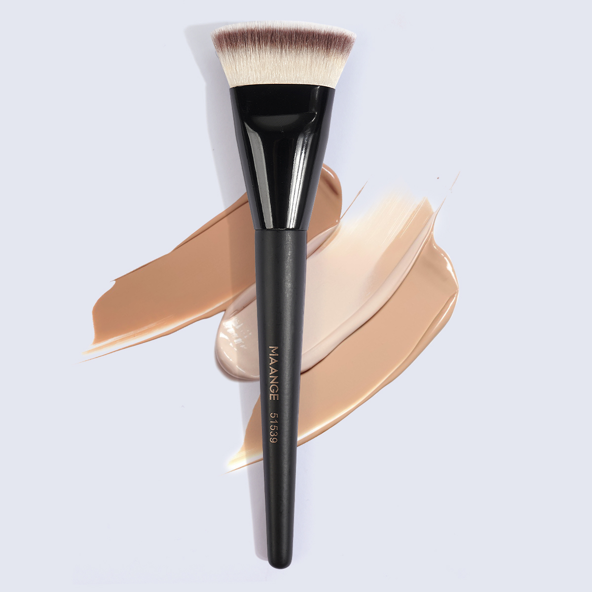 MAANGECustom OEM&ODM Private Label Flat Foundation Brush for Liquid Wholesale Vegan Soft Full Coverage Makeup Brush - 图片 5