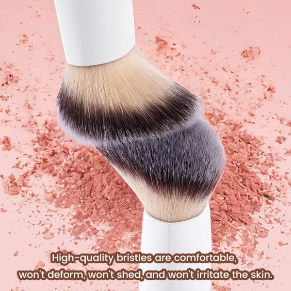 MAANGE New Arrival Custom OEM&ODM Double-ended Makeup Brush Loose Powder Blush Silicone Lip Brush Professional Makeup Brush
