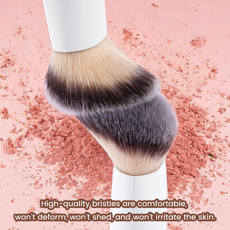 MAANGE New Arrival Custom OEM&ODM Double-ended Makeup Brush Loose Powder Blush Silicone Lip Brush Professional Makeup Brush - 图片 4