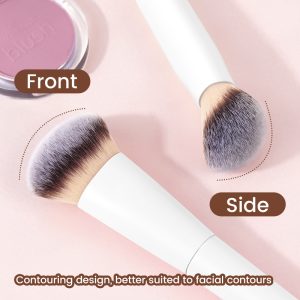 MAANGE New Arrival Custom OEM&ODM Double-ended Makeup Brush Loose Powder Blush Silicone Lip Brush Professional Makeup Brush - 图片 5