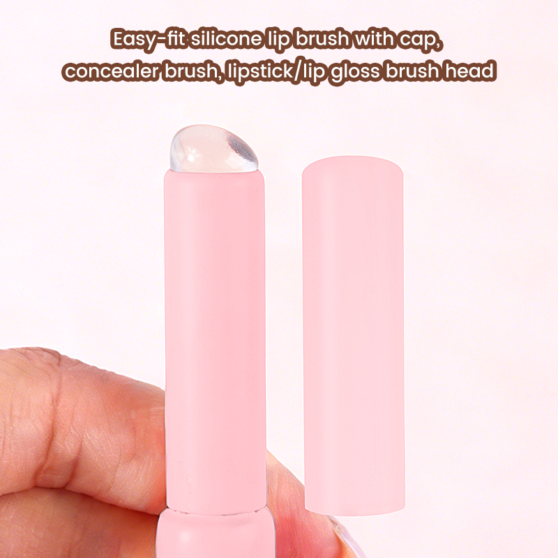 MAANGE Wholesale Custom OEM&ODM Double-ended Makeup Brush Loose Powder Blush Silicone Lip Brush Professional Makeup Brush - 图片 6