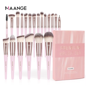 MAANGE 20pcs Top Rated Luxury Face Beauty Tools pink Professional Make up Brush Set