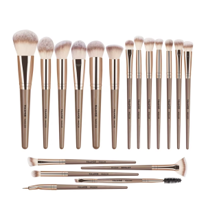 Maange Cosmetic Brushes 18 Pcs Private Label Pink Black Eye Shadow Blender Custom Makeup Brush Set