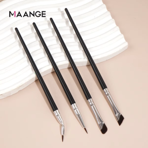 MAANGE 4pcs Wholesale Eye Shadow Brushes Eyelid Brush Makeup Custom logo High Quality Eye Brush Set