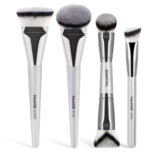 Maange Professional 4pcs Makeup Brush Natural Wholesale Makeup Brushes Set Makeup