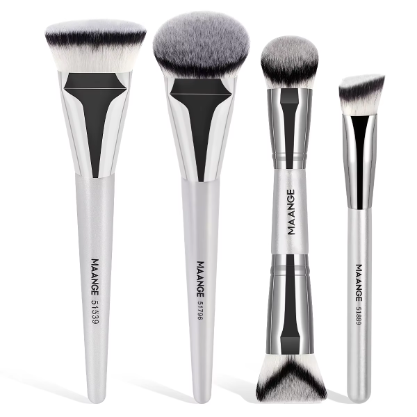 Maange Professional 4pcs Makeup Brush Natural Wholesale Makeup Brushes Set Makeup