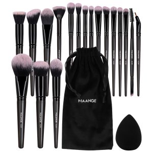 MAANGE New Arrival Professional Makeup Set 18pcs Luxury Faundation Eyeliner Eyebrow Concealer Face Brushes Makeup Brush Set