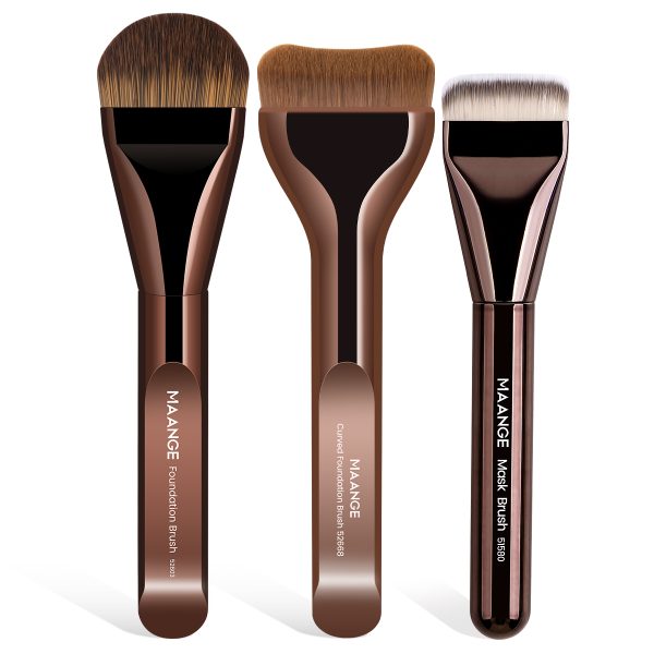 MAANGE 3pcs Professional Makeup Brush Face Beauty Tools 3PCS Professional Foundation Brushes Applied Evenly Foundation Brushes