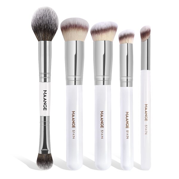 MAANGE Professional 5PCS Makeup Brushes Foundation Blush Concealer Loose Powder Brush Customizable&ODM Facial Makeup Brush Set