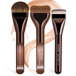 MAANGE 3pcs Professional Makeup Brush Face Beauty Tools 3PCS Professional Foundation Brushes Applied Evenly Foundation Brushes