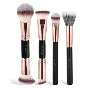 MAANGE Wholesale Customizable logo OEM&ODM 4PCS Makeup Brushes Private Label 4pcs Facial Professional Makeup Brush Set