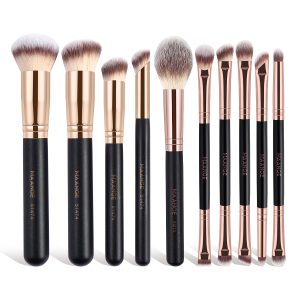 MAANGE Wholesale Custom logo OEM&ODM 10PCS Makeup Brushes Professional Private Label Cosmetic Brush Facial Makeup Brushes Kit