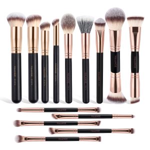 MAANGE Professional 14PCS Makeup Brush Foundation Blush Concealer Loose Powder Brush Highlighter Eyeshadow Makeup Brush Set