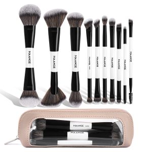MAANGE Custom logo 10PCS Professional Makeup Brushes Set Private Label Foundation Eyeshadow Brush Facial Makeup Brushes Set