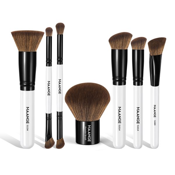 MAANGE New Arrival 7pcs Makeup Brush Set Costom OEM&ODM Makeup Brush Foundation Loose Powder Eyeshadow Makeup Brushes