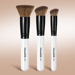 MAANGE Wholesale 3pcs Makeup Brush Custom OEM&ODM Foundation Brush Angled Concealer Brush Facial Makeup Brush - 图片 2