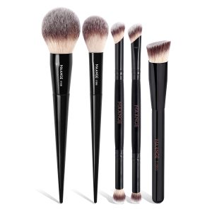 MAANGE 5PCS Synthetic Hair Professional Makeup Brushes Multi-Functional Angled Customizable OEM&ODM Facial Makeup Brush Set