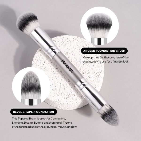MAANGE Professional Makeup Set 18pcs Powder Puff 2 Eyeliner Eyebrow Foundation Concealer Face Brushes Makeup Brush