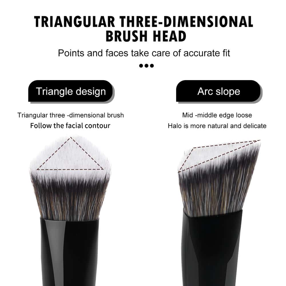 MAANGE Professional 5PCS Makeup Brush Set Foundation Eyes Makeup Brushes Makeup Brush Kit - 图片 2