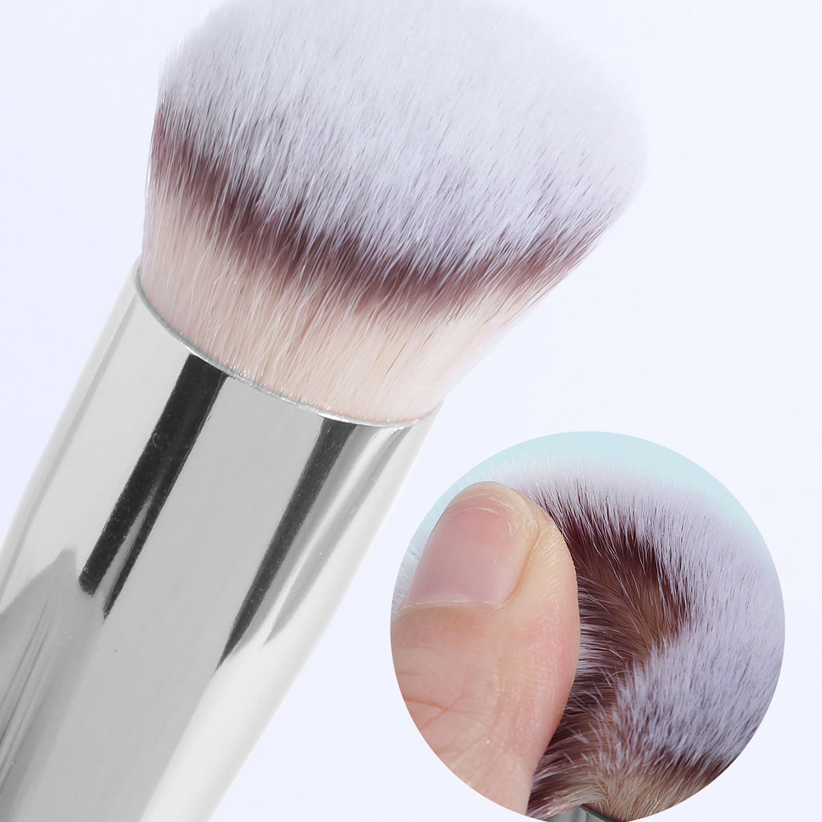 Maange Wholesale Custom 3PCS Makeup Brush Private Label Concealer Powder Foundation Eyeshadow Professional Makeup Brush Set - 图片 5