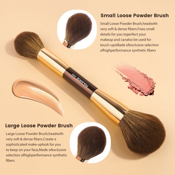Maange Professional 4pcs Makeup Brush Set 3PCS Powder Puff Custom Logo OEM&ODM Wholesale Facial Makeup Brushes Set