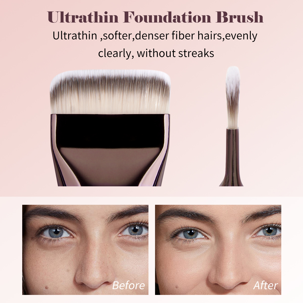 Maange Custom OEM&ODM Makeup Tool Kits 9pcs Soft Hair Foundation Concealer Blush Contouring Professional Makeup Brush Set - 图片 5