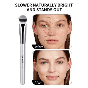 MAANGE Professional Single Makeup Brush Set 1pcs Brush Custom logo Triangular Bevel Brush Luxury Professional Makeup Brush Set - 图片 6
