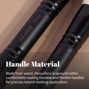 MAANGE 7pcs Synthetic Hair Makeup Brush Set Powder Brush Concealer Brush Customizable Facial Makeup Brush Set - 图片 2