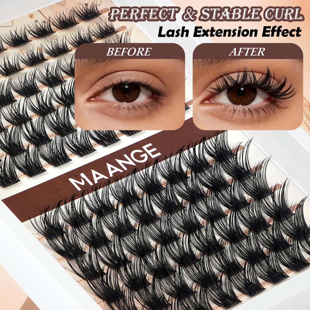 MAANGE New Arrival 13Pcs Professional Makeup Brush Set 12pcs Powder Puff False Eyelashes Luxury Gift Makeup Brush Set - 图片 7