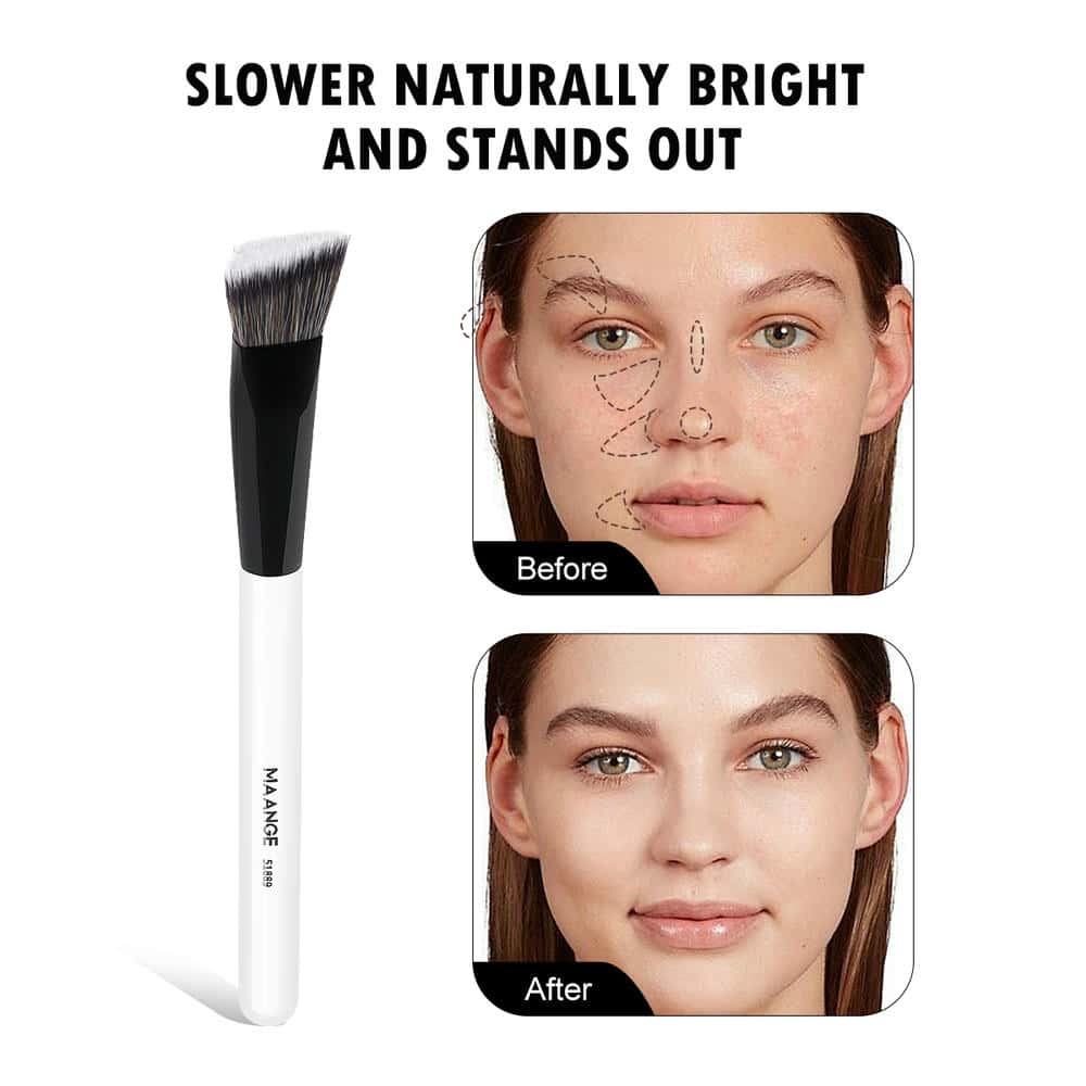 MAANGE Professional 5PCS Makeup Brush Set Foundation Eyes Makeup Brushes Makeup Brush Kit - 图片 3