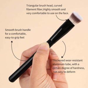 MAANGE 2pcs Makeup Brush Set Customized logo OEM&ODM Foundation Loose Powder Blush Highlighter Brush Facial Makeup Brush Kit - 图片 4