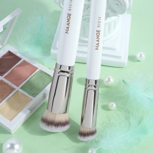 Maange Wholesale Custom 3PCS Makeup Brush Private Label Concealer Powder Foundation Eyeshadow Professional Makeup Brush Set - 图片 6