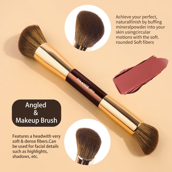 Maange Professional 4pcs Makeup Brush Set 3PCS Powder Puff Custom Logo OEM&ODM Wholesale Facial Makeup Brushes Set
