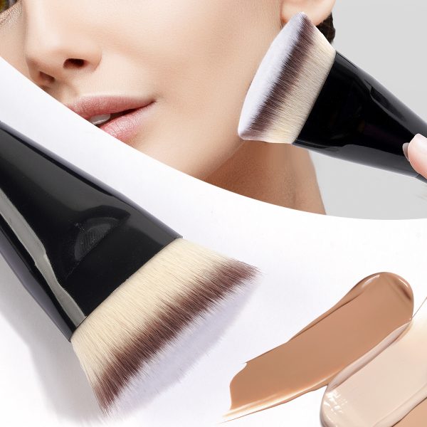 MAANGE 2pcs Concealer Brush Best Foundation Brushes Liquid Custom logo Rivate Label Black Makeup Brush Set
