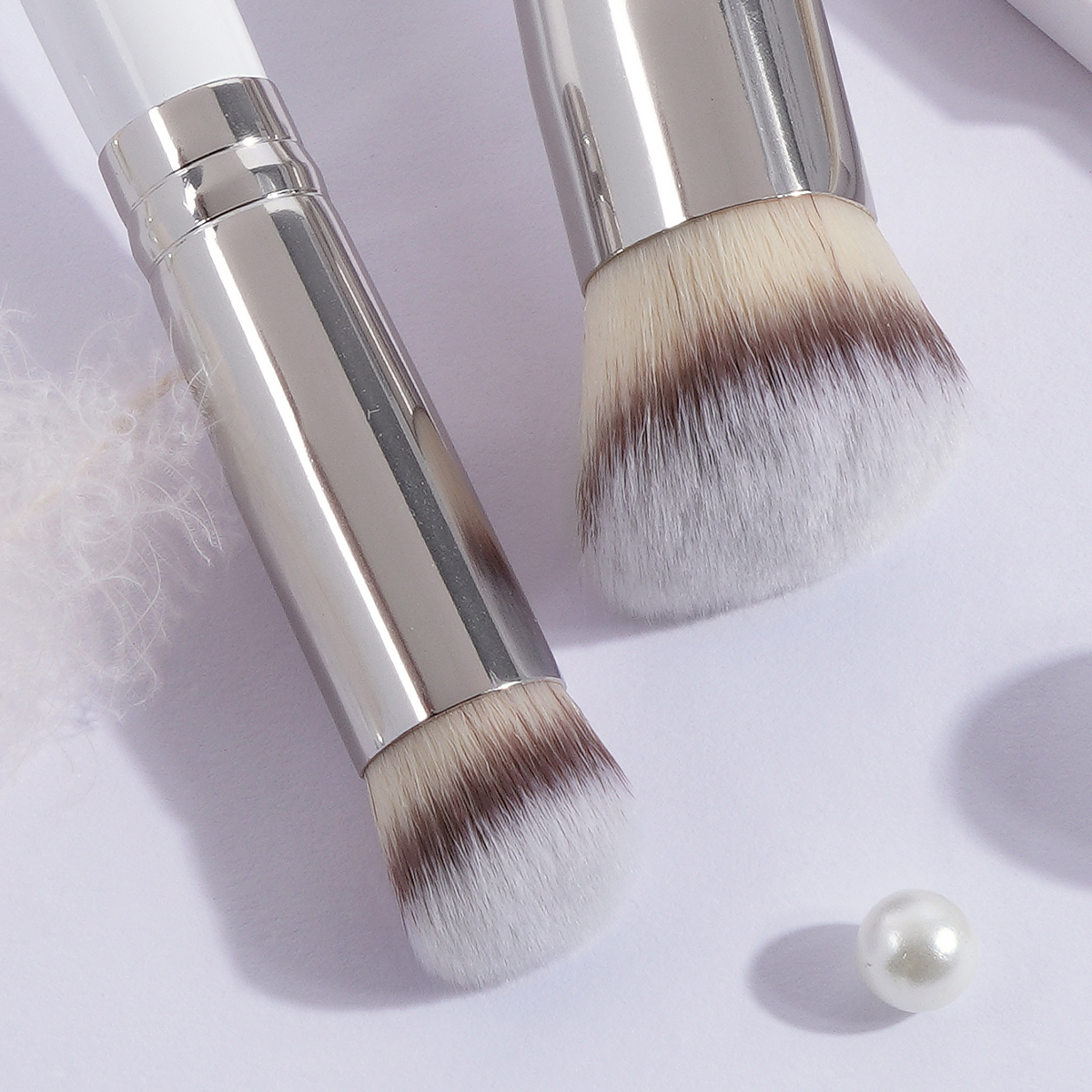Maange Wholesale Custom 3PCS Makeup Brush Private Label Concealer Powder Foundation Eyeshadow Professional Makeup Brush Set - 图片 4