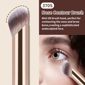 MAANGE Custom Logo Luxury 7pcs Professional Makeup Brushes Foundation Eyeshadow Brush Loose Powder Highlighter Makeup Brush Set - 图片 6