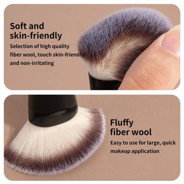 MAANGE Wholesale Custom Logo 4pcs Double Ended Foundation Makeup Brushes Private Label Professional Makeup Brush Set