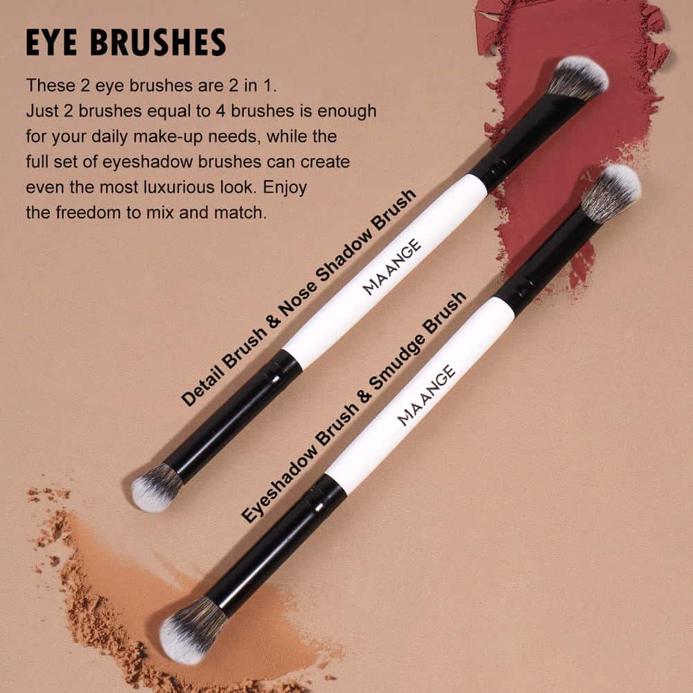 MAANGE Professional 5PCS Makeup Brush Set Foundation Eyes Makeup Brushes Makeup Brush Kit - 图片 4