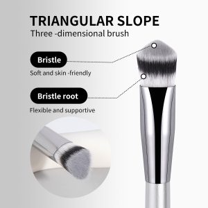 MAANGE Professional Single Makeup Brush Set 1pcs Brush Custom logo Triangular Bevel Brush Luxury Professional Makeup Brush Set - 图片 4