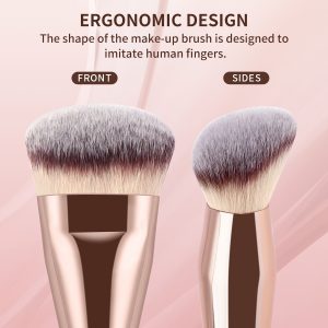 MAANGE Wholesale High Quality 3pcs Makeup Foundation Brush Custom logo OEM&ODM Facial Profesional Makeup Brush Set - 图片 4