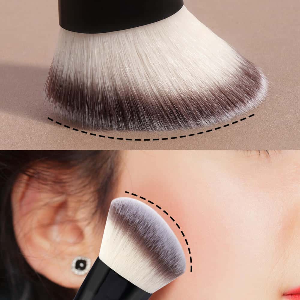 MAANGE Wholesale Custom Logo 4pcs Double Ended Foundation Makeup Brushes Private Label Professional Makeup Brush Set - 图片 4