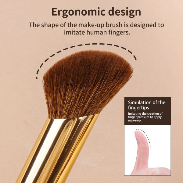 Maange Professional 4pcs Makeup Brush Set 3PCS Powder Puff Custom Logo OEM&ODM Wholesale Facial Makeup Brushes Set