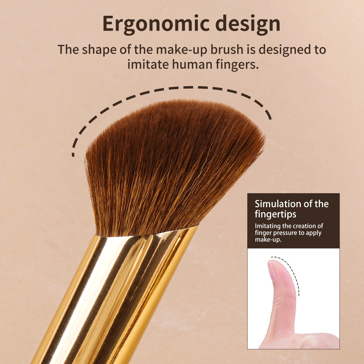 Maange Professional 4pcs Makeup Brush Set 3PCS Powder Puff Custom Logo OEM&ODM Wholesale Facial Makeup Brushes Set - 图片 3